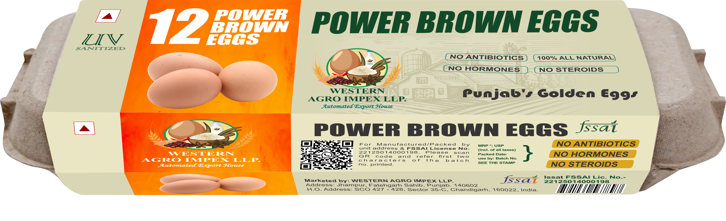 12 Pack Power Brown Eggs